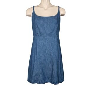 Old Navy Women's Medium Wash Fit & Flare Denim Cami Mini Dress Large